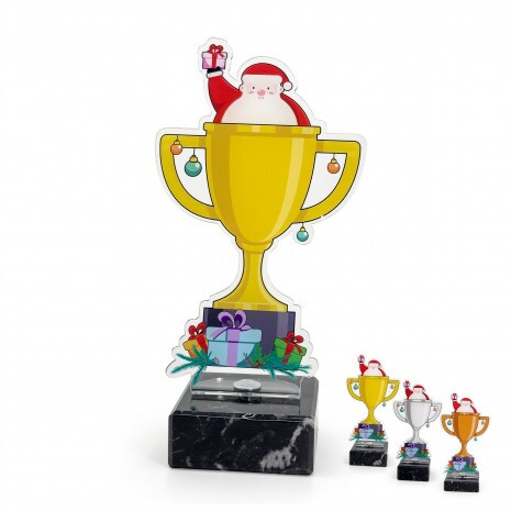 Santa Claus cup acrylic award