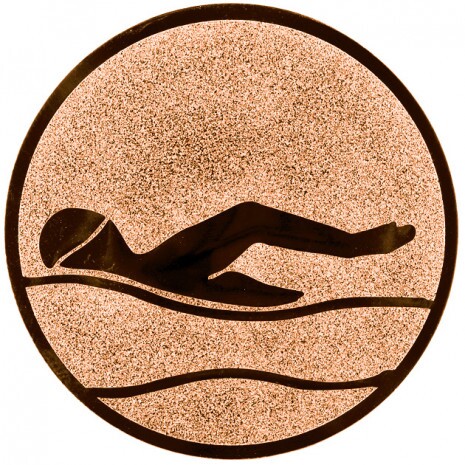 Swimming medal insert