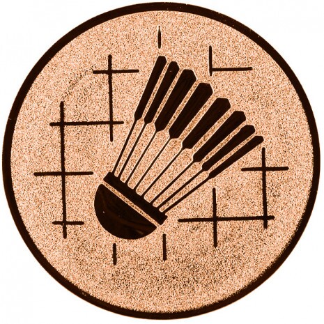 Badminton medal insert
