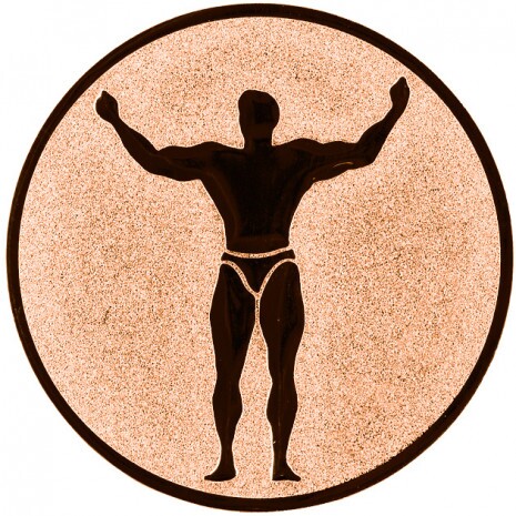 Fitness medal insert bronze 25 mm
