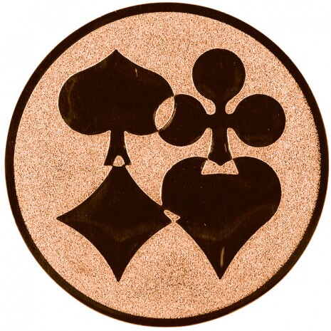 Playing cards medal insert