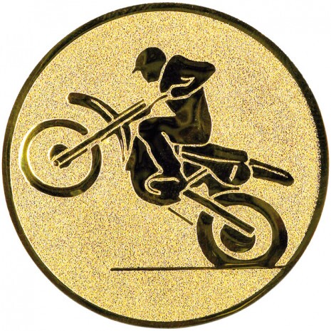 Motocross medal insert