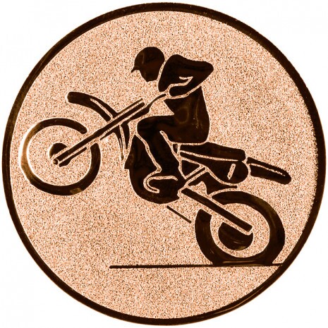 Motocross medal insert