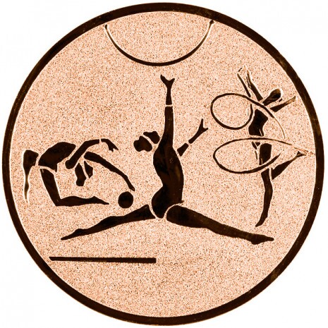 Rhythmic gymnastics medal insert