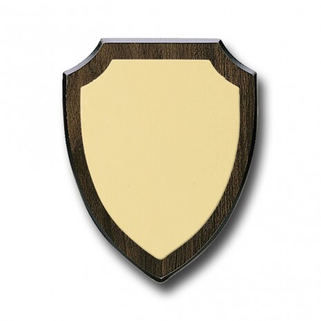Wooden shield with engraving plate 151