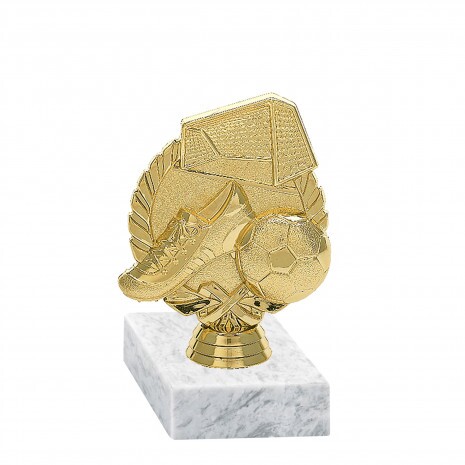 Football (shoe, ball) golden figure with base