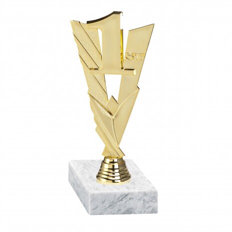 1st Place golden figure with base