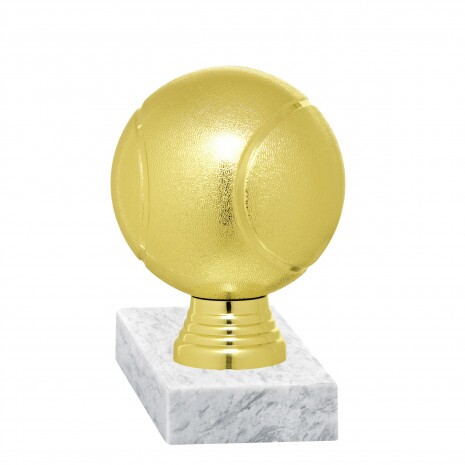 Tennis Ball golden figure with base