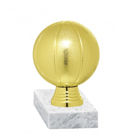 Basketball golden figure with base