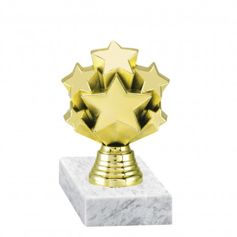 Stars golden figure with base
