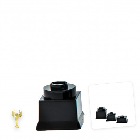 Figure stand black block