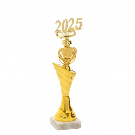 2025 figure on an elegant base A