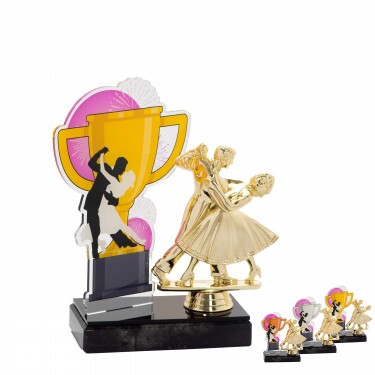 Ballroom dancing cup acrylic award with figure