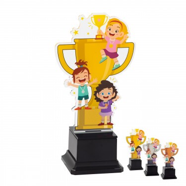 General girl kids acrylic trophy