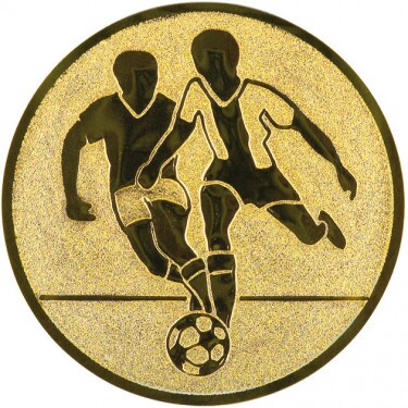 Football (men) medal insert gold 50 mm