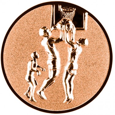 Basketball (relief) medal insert