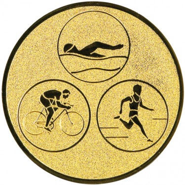 Triathlon medal insert