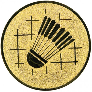 Badminton medal insert