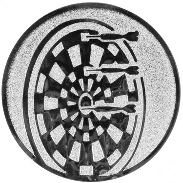 Darts medal insert silver 50 mm