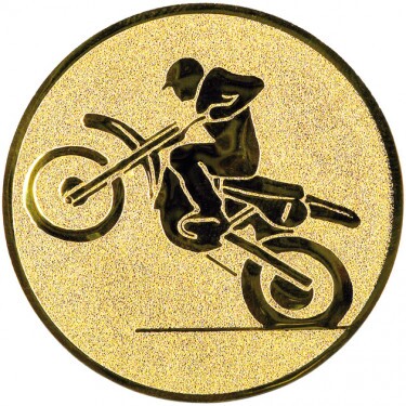 Motocross medal insert
