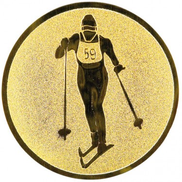 Cross-country skiing medal insert