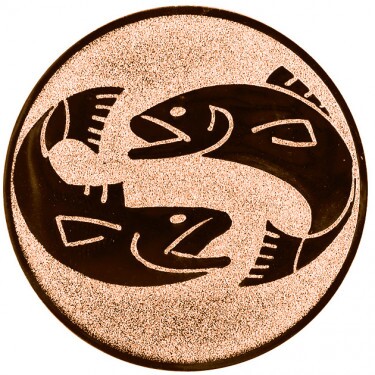 Fishing (fish) medal insert