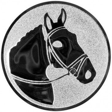 Rider (horse) medal insert silver 25 mm