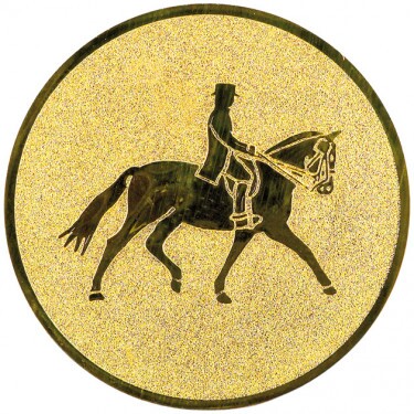 Equestrian (dressage) medal insert