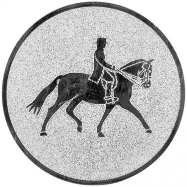 Equestrian (dressage) medal insert