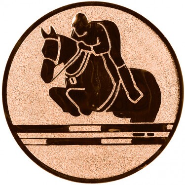 Equestrian (jumping) medal insert