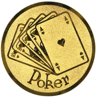 Poker medal insert