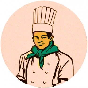 Chef insert gold medal insert