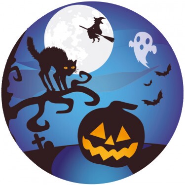 Halloween 1 medal insert 25 mm