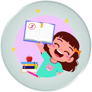 Student girl medal insert