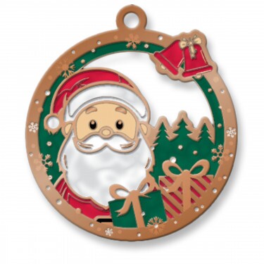 Gold medal Santa Claus