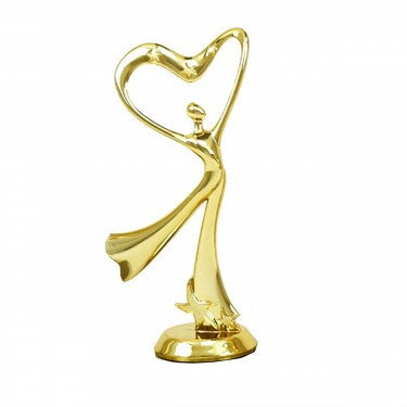 Tánc (modern) arany figura