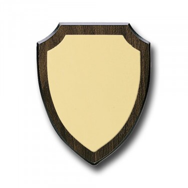 Wooden shield with engraving plate 151