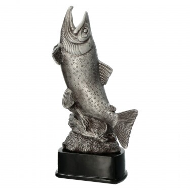 Fish (pike) resin sculpture