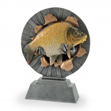 Fish (held in hand) resin sculpture