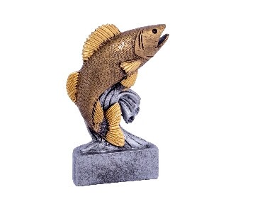 Fish (zander) resin sculpture
