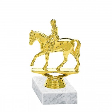 Horse riding (dressage) golden figure with base