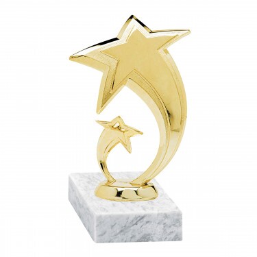 Star golden figure with base