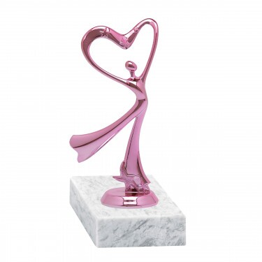 Dance (rose) golden figure on base