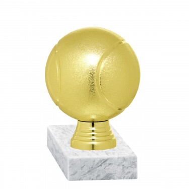 Tennis Ball golden figure with base