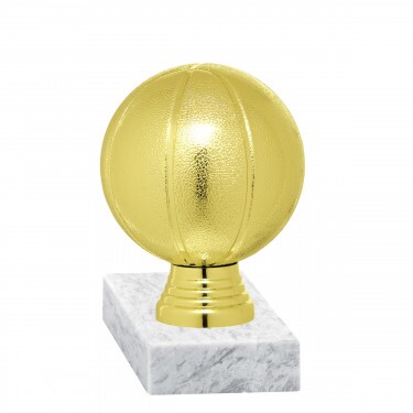 Basketball golden figure with base