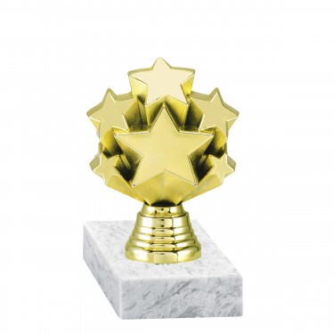 Stars golden figure with base