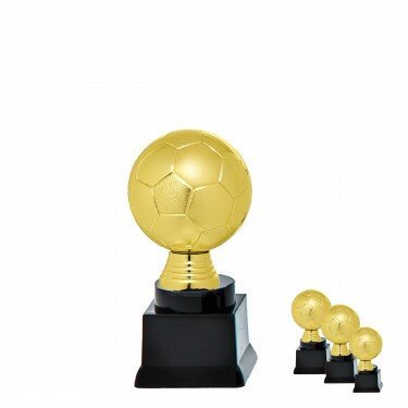 Football Ball on black block base