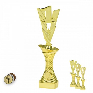 1st Place on a gold column stand