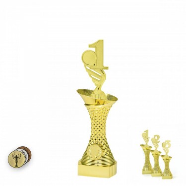 1st Place on a gold column stand
