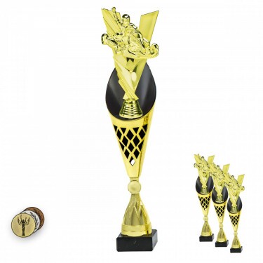 Go-Kart on a black/gold trophy